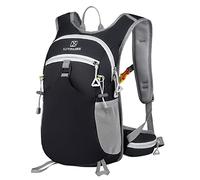 Mochilas pequeñas para mujer de terciopelo de 12 l para ciclismo, impermeables, ultraligeras, deportes al aire libre, plegables, para senderismo, senderismo, mochilas grandes (negro, talla única)