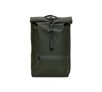 Rains Mochila roll-top verde oscuro, polyester, unisex, 13L