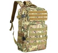 Mochilas tácticas militares de 20 a 35 litros de capacidad Molle Army Assault Utility Pack 3 Day Bug Out Bag Hiking Treeking Camouflage Hunting, CP, M, Táctico