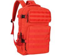 Mochilas tácticas militares de 20 a 35 litros de capacidad Molle Army Assault Utility Pack 3 Day Bug Out Bag Hiking Treeking Camouflage Hunting, Orange, M, Táctico