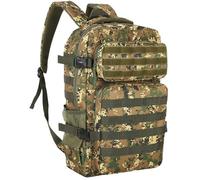 Mochilas tácticas militares de 20 a 35 litros de capacidad Molle Army Assault Utility Pack 3 Day Bug Out Bag Hiking Treeking Camouflage Hunting, Negro Cp, M, Táctico