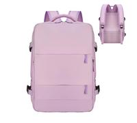 Mochilero De Viaje, Llevar Mochila,Bolsa de Viaje Del Artículo Personal - Aprobado por Aerolínea, Impermeable, Multi-bolsillo, Para Vuelo, Avión, Senderismo, Gimnasio, Escuela, Purple, verwijzen naar