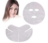 MOCIUN 400Pcs Full Face Cleaner Mask Plastic Film Paper, Disposable Facial Masks, Ultra-Thin Water-Locking Transparent Mask Sheet(Facial Mask+Neck Film) (A)
