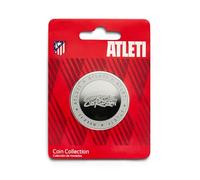 MOCIWORLD - Atlético de Madrid - Moneda edición Especial con Escudo e inscripción Coraje y Corazón - Coleccionable - niquel - Producto Oficial