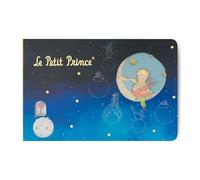 MOCIWORLD Cuaderno El Principito con Portada 3D - Encuadernación con Lomo Textil y Acabados de Calidad - 60 páginas sin pautar - Color Azul - Tamaño A5