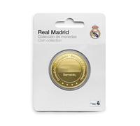 MOCIWORLD Real Madrid - Moneda edición Especial Escudo y Estadio Santiago Bernabeu - Coleccionable - Dorada - Producto Oficial