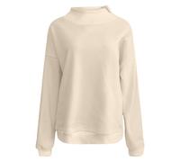 Mock Neck Sweatshirt For Women Oversized Funnel Neck Sweater, Long Sleeve Fleece Pullover Turtleneck Tops for Women