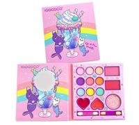 MockTota Estuche De Maquillaje para NiñAs, Set De Maquillaje Infantil Sin TóXicos Y Lavable, Kit De Maquillaje para Halloween para NiñOs, Set De Maquillaje De Princesas para NiñAs DIY (14 Colores)