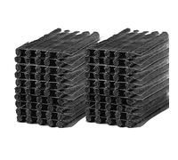 MOCNT 100 Piezas Tiras de Reparacion de Neumaticos Coche Tiras de Reparación Neumáticos Sin Cámara Kit Moto Repara para Pinchazos de Neumáticos Goma 100mm x 6mm Negro