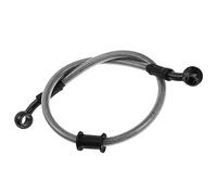 MOCNT 120cm Tubo de Freno de Moto Latiguillo de Aceite Freno Motocicleta | Manguera de Tubo de Embrague Freno Reforzado Hidráulico Acero Trenzado Línea de Tubo Motocross Plata