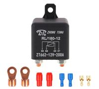 MOCNT 12V 200A Relé de Arranque Coche 4 Pines Automóvil Relé de Carga Dividida Tarea Pesada Automático Starter Relé 4 Terminal Interruptor de Relé Abierto Aislador Batería Relé