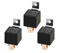 MOCNT 3 Piezas 12V 80A Relé de Coche SPST 4 Pines Automóvil Relé Tarea Pesada Automático Relé 4 Terminal Interruptor de Relé Abierto Vehículo Camión Relé Contactor de Relé