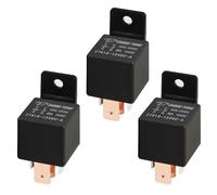 MOCNT 3 Piezas 12V 80A Relé de Coche SPST 4 Pines Automóvil Relé Tarea Pesada Automático Relé 4 Terminal Interruptor de Relé Abierto Eléctrico Relé Camión Contactor de Relé