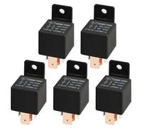 MOCNT 5 Piezas 12V 80A Relé de Coche SPST 4 Pines Automóvil Relé Tarea Pesada Automático Relé 4 Terminal Interruptor de Relé Abierto Eléctrico Relé Camión Contactor de Relé