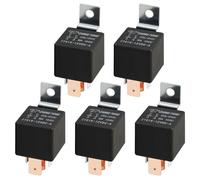 MOCNT 5 Piezas 12V 80A Relé de Coche SPST 4 Pines Automóvil Relé Tarea Pesada Automático Relé 4 Terminal Interruptor de Relé Abierto Vehículo Camión Relé Contactor de Relé