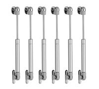 MOCNT 6 Piezas 200N Pistones a Gas Muelle de Gas Resortes de Gas Hidráulico Puertas Bisagra Armario Amortiguador Puertas Elevación Neumática Muebles Cocina Plata 200KG