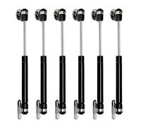 MOCNT 6 Piezas 80N Pistones a Gas Muelle de Gas Resortes de Gas Hidráulico Puertas Bisagra Armario Amortiguador Puertas Elevación Neumática Muebles Cocina Negro 80KG