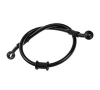 MOCNT 60cm Tubo de Freno de Moto Latiguillo de Aceite Freno Motocicleta | Manguera de Tubo de Embrague Freno Reforzado Hidráulico Acero Trenzado Línea de Tubo Motocross Negro