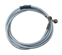 MOCNT 80cm Manguera de Aceite Freno de Motocicleta 28 Grados Latiguillo de Aceite Freno Moto Tubo de Freno Hidráulico Reforzado Tubo Manguera Embrague Freno Línea Plata