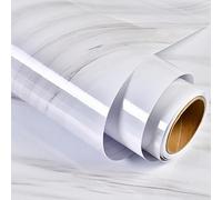 MOCNT Autoadhesiva Película de Muebles Marmol 60cm x 5m Vinilo Adhesivo Muebles Impermeable Papel Adhesivo Muebles Cocina Decorativas Pegatinas Pared Armario Papel Pintado Blanco