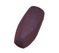 MOCNT Funda de Asiento de Motocicleta Antideslizante Impermeable Cubierta para Asiento de Motocicleta 3D Malla Transpirable Funda de Cojín Asiento Silla Banco Rojo M