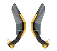 MOCNT Guardamanos para Moto 7/8" Protector de Manos para Motocicleta con Escudo A Prueba de Viento Protector de Manillar Deflector Viento Protector Freno Manillar Moto Oro