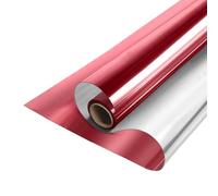 MOCNT Película de Ventana Película de Espejo Unidireccional Vinilos Espejo para Ventanas Adhesiva Película Solar Protección Privacidad Lámina de Espejo Rojo 60cmX400cm