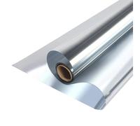 MOCNT Película de Ventana Película de Espejo Unidireccional Vinilos Espejo para Ventanas Adhesiva Película Solar Protección Privacidad Lámina de Espejo Plata 50cmX200cm