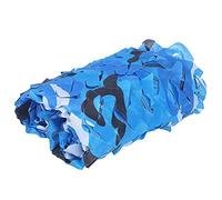 MOCNT Red de Camuflaje Azul Océano Red de Camuflaje del Ejército Malla Camuflaje Red Caza Acampar Sombrilla Ciego Decoración Cubierta Coche Sombra Camuflaje Protección 3m x 3m