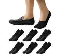 MOCOCITO Calcetines Cortos Hombre y Mujer, 6 Pares Calcetines Invisibles Transpirables Verano Pinkies, Algodón con Antideslizantes para Deporte, Trabajo y Uso Diario （Blancos Negros Gris）