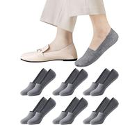 MOCOCITO Calcetines Cortos Hombre y Mujer, 6 Pares Calcetines Invisibles Transpirables Verano Pinkies, Algodón con Antideslizantes para Deporte, Trabajo y Uso Diario