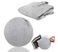 Mocoli 65cm Funda Protectora para Pelota De Ejercicio, Funda para Pelota De Equilibrio, Funda De Tela, Funda Ligera para Pelota De Yoga para Embarazo Fitness Yoga-Gris