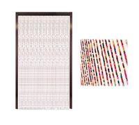 Mocoli Cortina De Cuentas para Puerta De BalcóN, 90x195 Cm Cortina De Cuentas ProteccióN contra Insectos 41 Hebras Cortinas De Cuenta Cortinas De Bambú Bohemio ArtesaníA para Ventana Entrada BañO