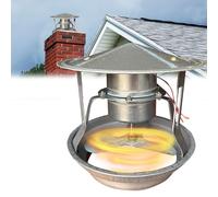 Mocoli Extractor de Humos, 40W Ventilador de Tubo de Escape Ventilador de Chimenea Gases de Escape 12,5-17cm Máquina de Humo Silenciosa, Ventilador de Tiro Inducido para Chimenea