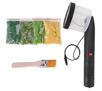 Mocoli Mini Flocado de Hierba estática, aplicador de Mini máquina de Flocado de Cuatro Colores, aplicador de ABS con Mango Antideslizante para Modelado escénico de Bricolaje