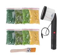 Mocoli Mini Flocado de Hierba estática, aplicador de Mini máquina de Flocado de Cuatro Colores, aplicador de ABS con Mango Antideslizante para Modelado escénico de Bricolaje