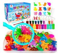 Mocoosy 20 Colores Aqua Gelz Set, 3D Juguete Mágico Elfo de Agua, Kit de Juguete de Gel de Agua Mágico con 20 Magic Gel y 16 Formas, DIY Juguetes Creativos Regalo para Niños Niñas 4 5 6 7 8 Años