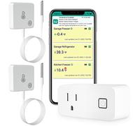 MOCREO ST5 - Termómetro WiFi para congelador, alerta de correo electrónico, notificación de aplicación, exportación de registro de datos, sin tarifa de suscripción, sensor de temperatura remoto para