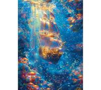 Mocrop Puzzle de 1000 piezas para adultos, 70 × 50 cm, rompecabezas clásicos - Ensueño profundo en el mar, puzle para adultos, espectacular decoración de pared, con exquisita caja de regalo