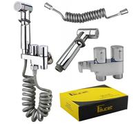Mocrop Upgrade Grifo Bidet Para WC Kit Ducha Bidet Para Wc Para Lavabo con Manguera de 2m Duchas Higienicas para Wc Bidet para Inodoro Ducha de Mano Purificadora