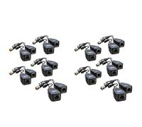 Mocturnity 10 Pares CCTV Coax BNC Video Power Balun Transceptor A CAT5E 6 RJ45 Conector Coaxial/Analógico HD Transmisor de Par
