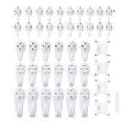 Mocturnity 105 Pack Perchas para pared dura de hormigón de pared, Marcos de fotos de ganchillo para pared seca arte pintura exhibición reloj fotos de boda kit de material colgante para oficina en casa