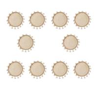 Mocturnity 10X Cesta Tejida DecoracióN de la Pared Cesta Tejida DecoracióN de la Pared de Mimbre Colgante de Pared Pequeño Macramé Boho Arte de la Pared DecoracióN del Hogar