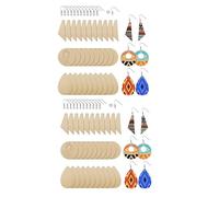 Mocturnity 120 pendientes de madera sin pulir, colgantes en y corte cónico para hacer joyas hechas a mano