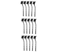 Mocturnity 15 Pcs Negro Antiderrapantes Manipulan el Cepillo Antipolvo estático Esd de Reanudación de Tratamiento 17cm