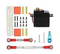Mocturnity 17G Metal Gear Servo and LenkgestäNge Servo Mount Set para C14 C24 1/16 RC Auto Upgrade Partes Accesorios