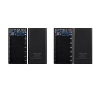 Mocturnity 2 x 18650 batería Power Bank Box 22,5 W Carga Pantalla LCD 20000MAh Power Board para 6X18650 Powerbank Case (A)