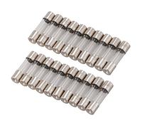 Mocturnity 20Pcs 250V 0.2A 200MA Tubos de Fusible de Vidrio de 5 mm x 20 mm de Fusion Rapida