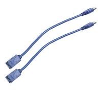 Mocturnity 2X Azul USB 3.0 Hembra a Macho M/M Tipo A Enchufe Cable de extnsion de Conector 30cm