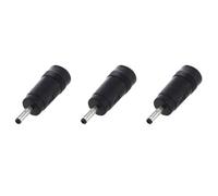 Mocturnity 3pcs 3.0mmx1.1mm Masculino Enchufe A 5.5mmx2.1mm Conector de alimentación DC
